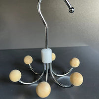 Natural wood with wooden beads