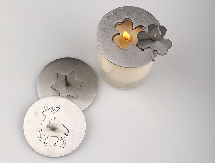 Decorative Metal Candle Topper for Jar Candles