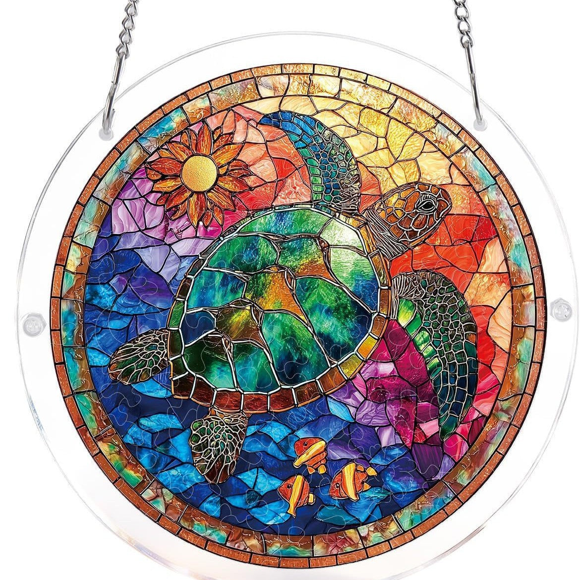 Christmas Window Suncatcher in Eight Festive Designs