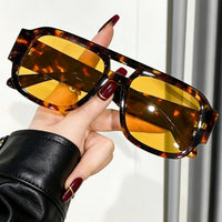 Leopard Frame & Yellow Lenses