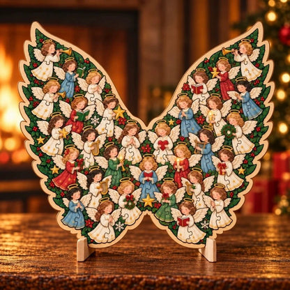 Christmas Keepsake Wooden Puzzle Ornament for Family Traditions