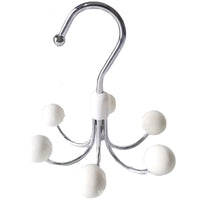 White with wooden beads