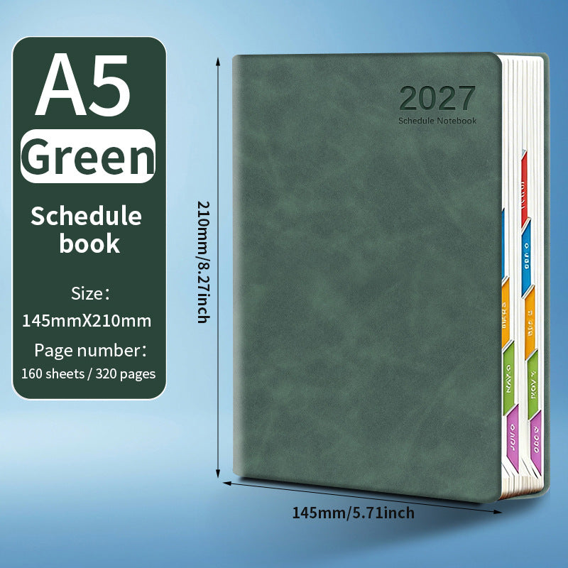 2027 A5 Daily Planner