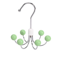 Green with wooden beads