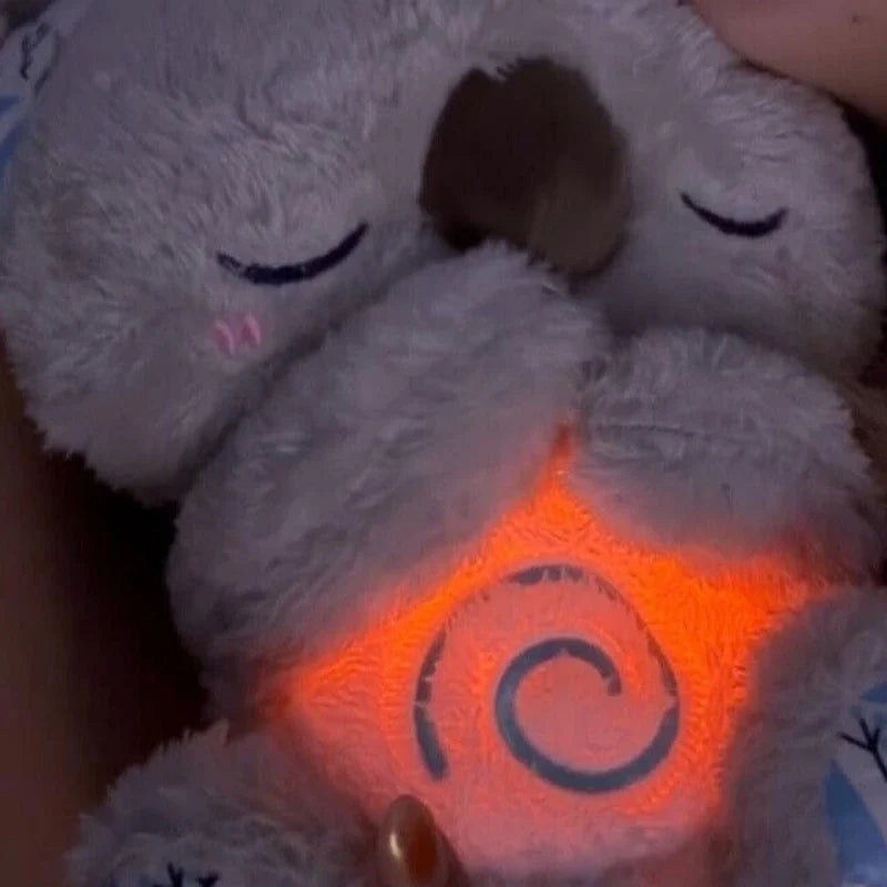 Breathing koala bear toy for a good night's sleep
