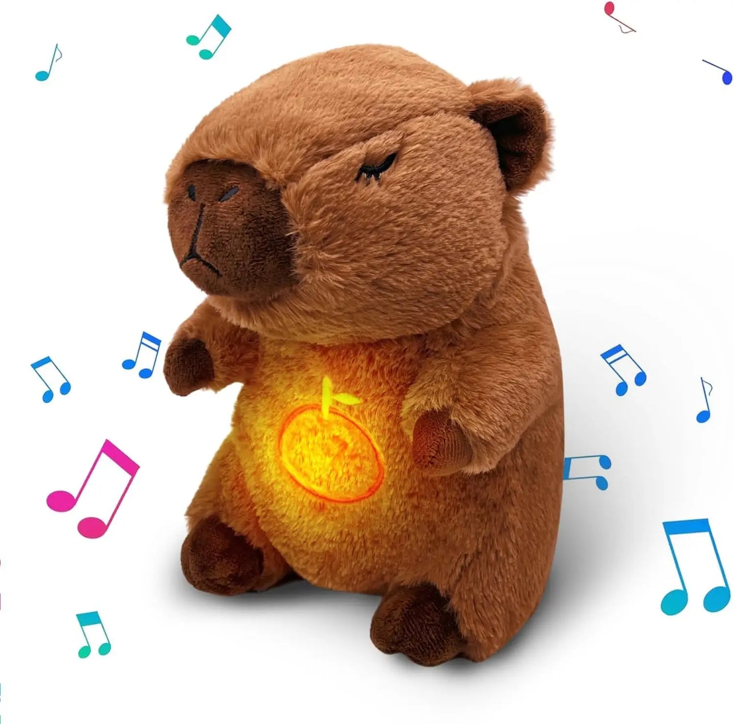 Breathing Capybara teddy bear for a good night's sleep