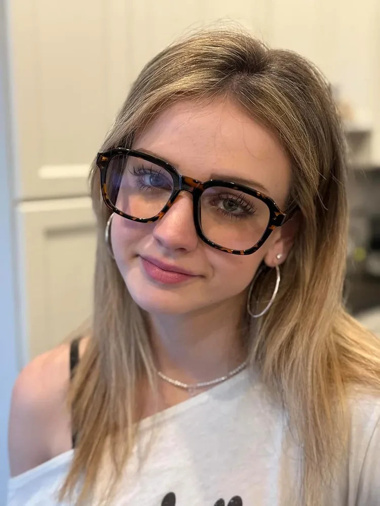 Oversized Blue-Light Fashion Glasses - image 3