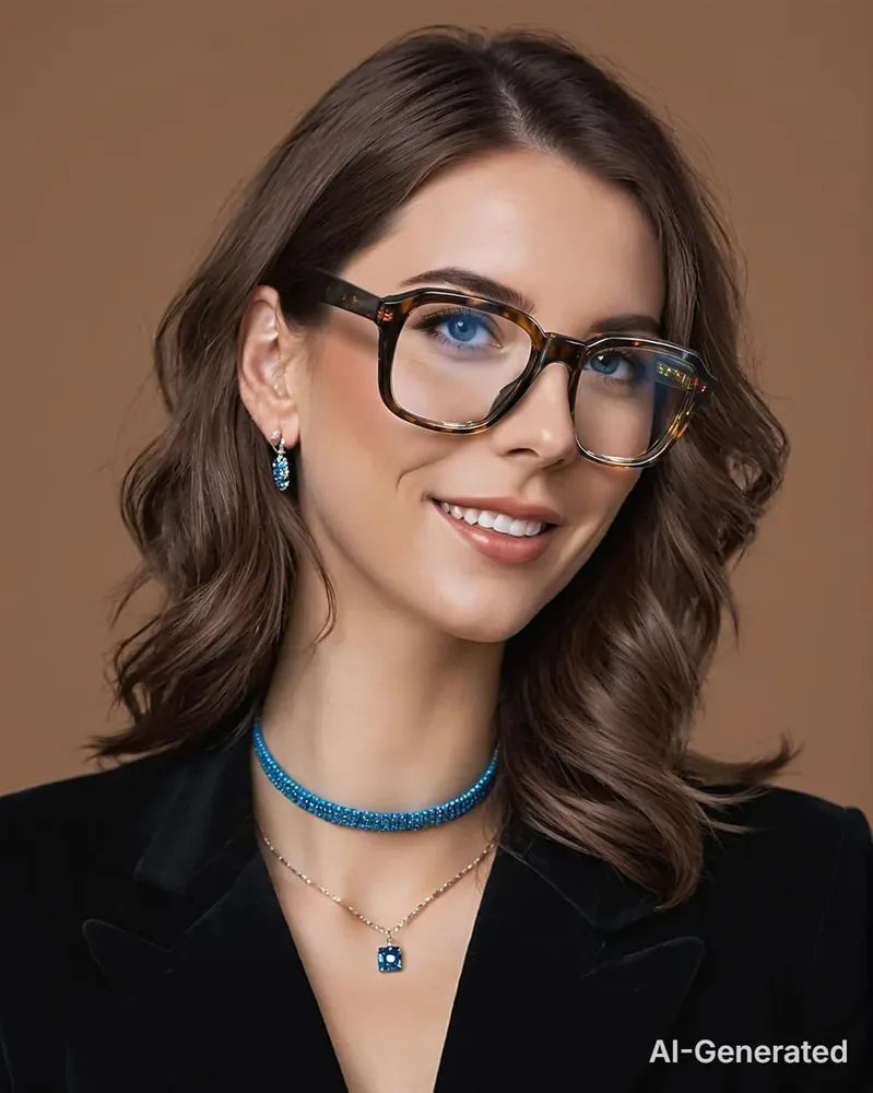 Oversized Blue-Light Fashion Glasses - image 5