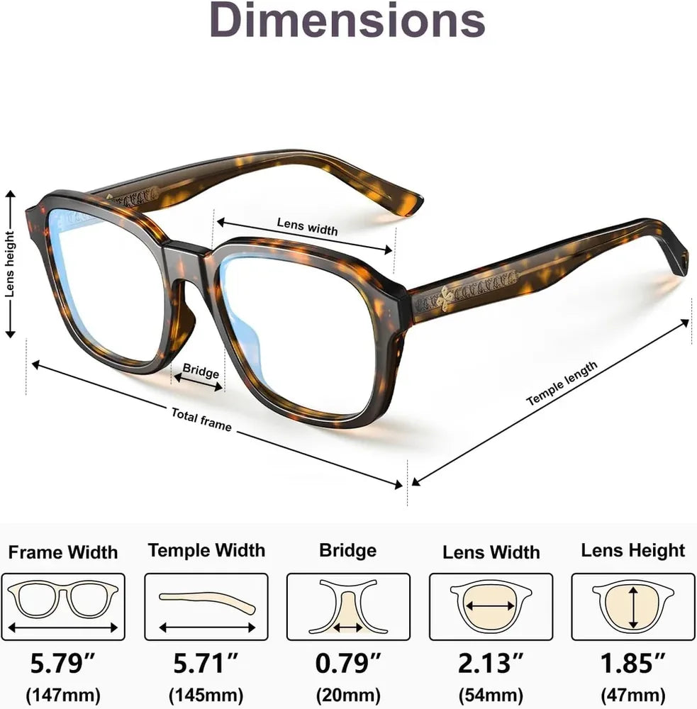 Oversized Blue-Light Fashion Glasses - image 6