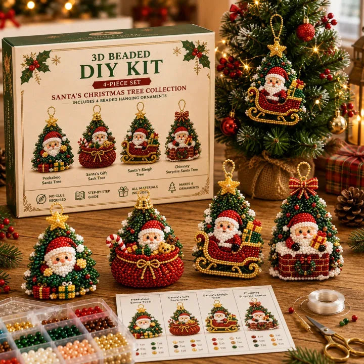 DIY Christmas Beaded Ornament Craft Kit - image 2