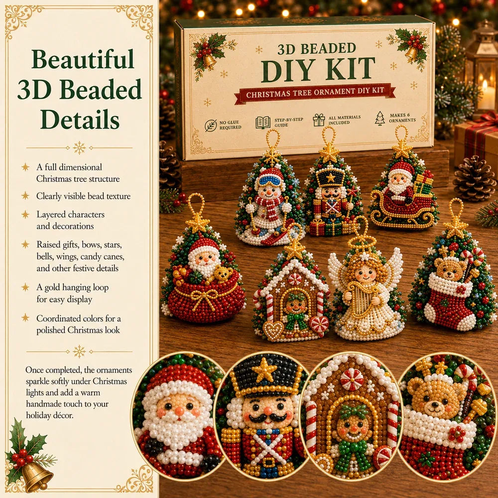 DIY Christmas Beaded Ornament Craft Kit - image 8