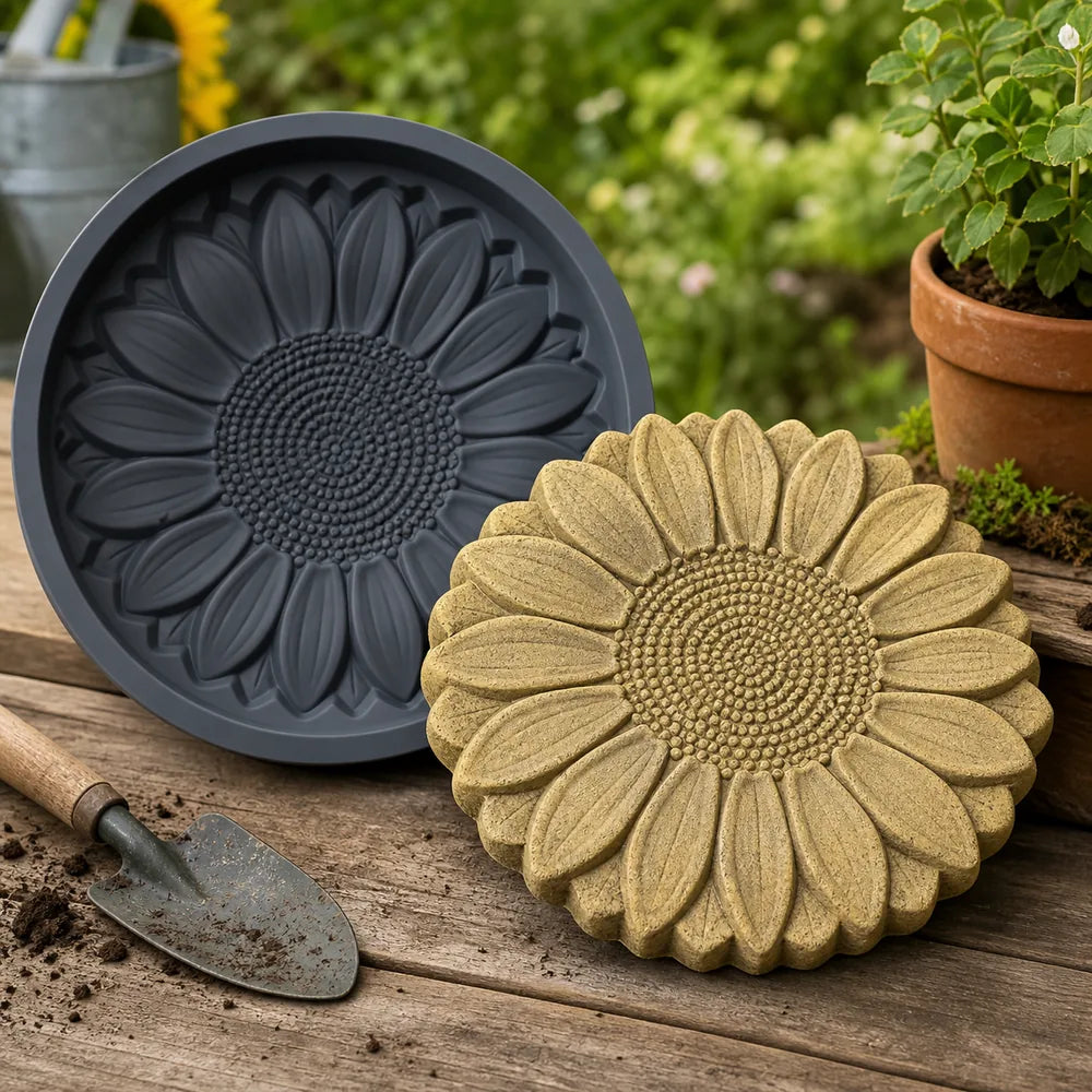 Sunflower Garden Stepping Stone Silicone Mold - image 2