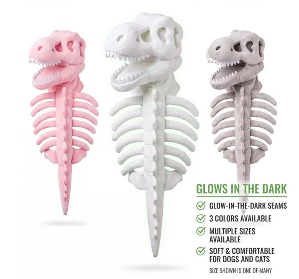 Glow Dinosaur Skeleton Pet Costume - image 2