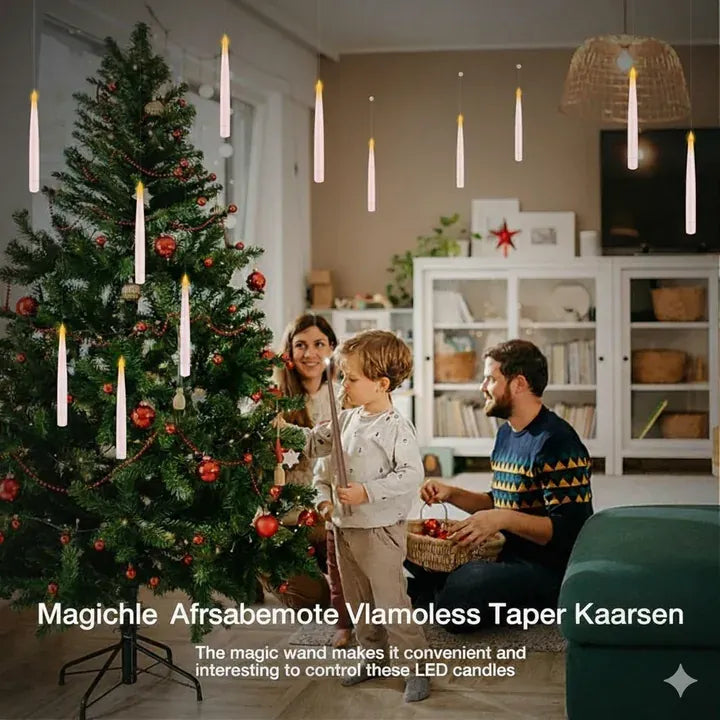 Floating LED Candles with Magic Wand – 10 Piece Set - image 4