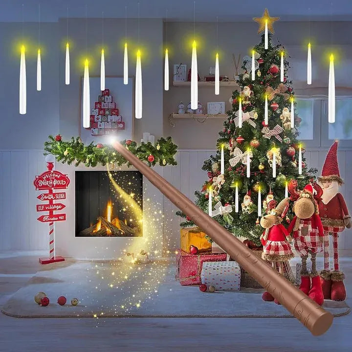 Floating LED Candles with Magic Wand – 10 Piece Set - image 5