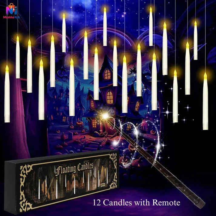 Floating LED Candles with Magic Wand – 10 Piece Set - image 6
