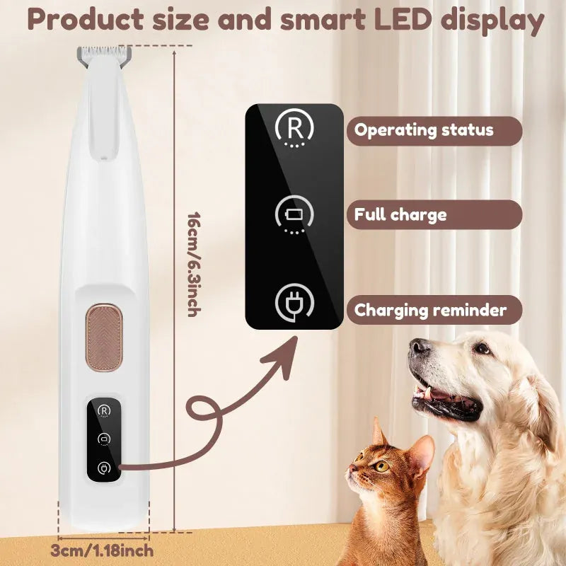 Waterproof LED Pet Paw Trimmer Set - image 6