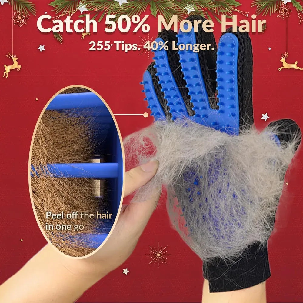 Double-Sided Pet Grooming Gloves – Left & Right Pair - image 7