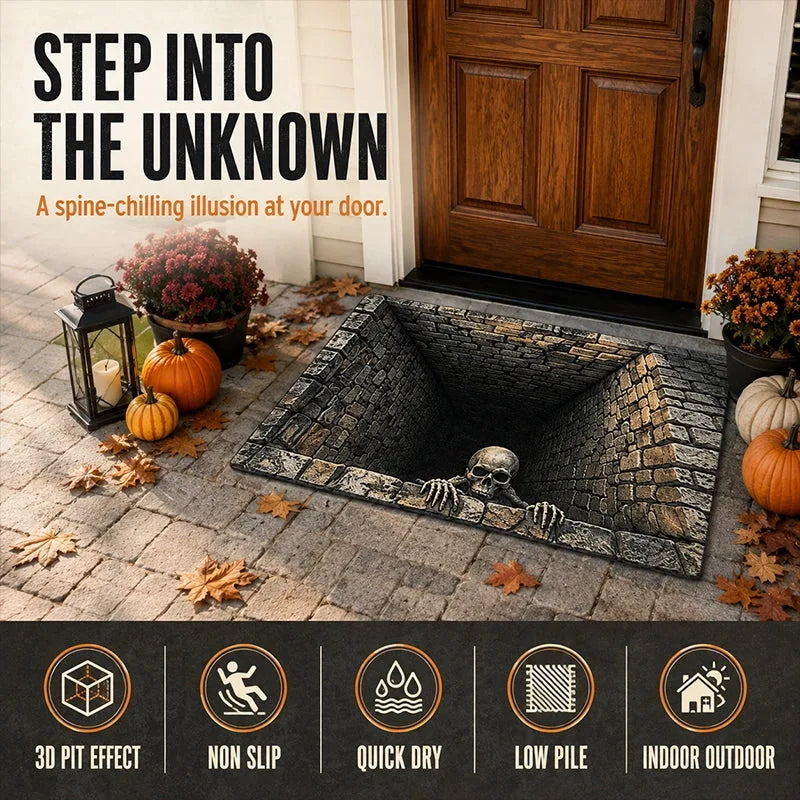 3D Halloween Optical-Illusion Diatomite Floor Mat