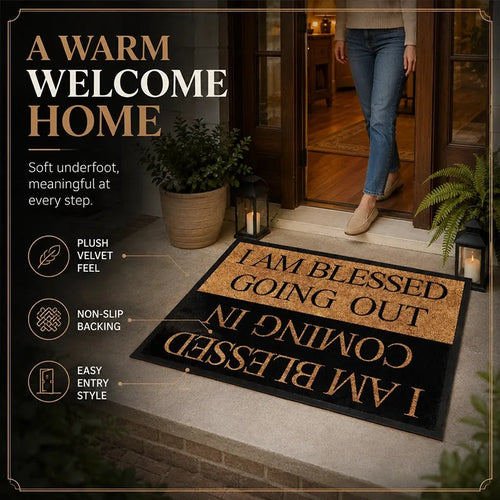 American Letter Crystal-Velvet Floor Mat – 50 × 80 cm