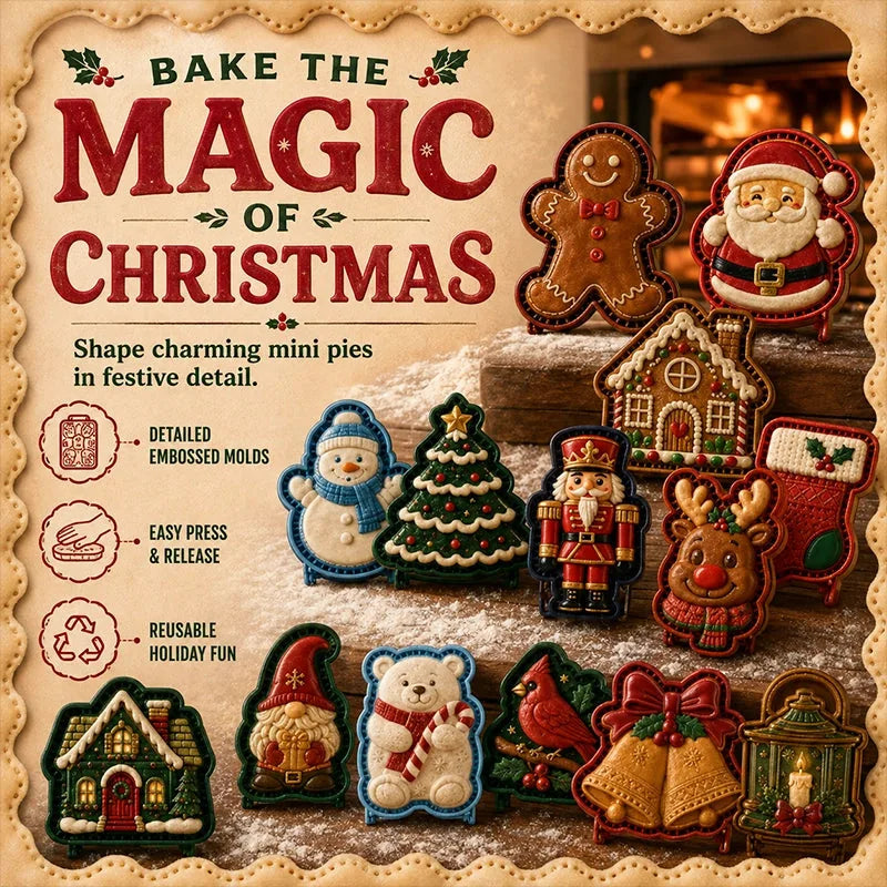 Christmas Mini Pie Embossing Mold
