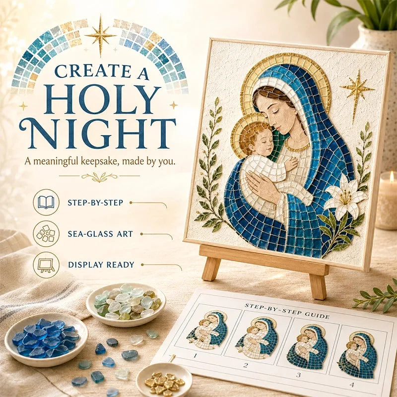 Christmas Nativity Sea Glass Art Kit