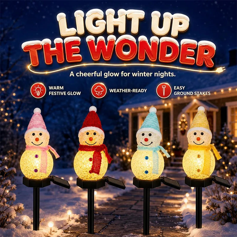 Plug-In Christmas Snowman Yard Light