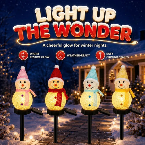 Plug-In Christmas Snowman Yard Light
