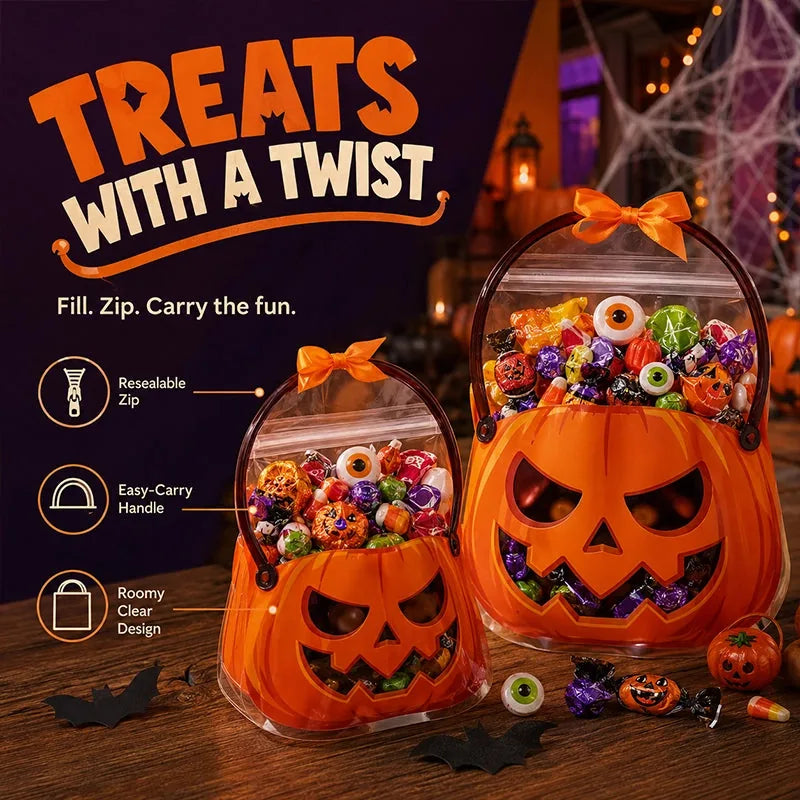 Halloween Cauldron Candy Bags – 20-Piece Set