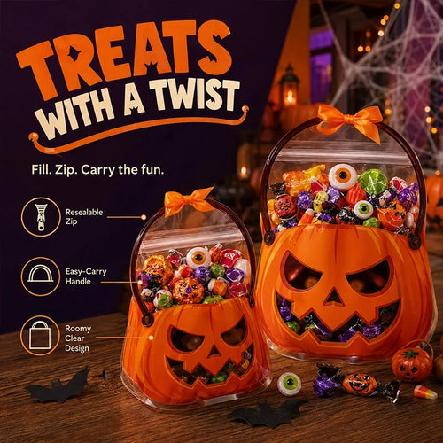 Halloween Cauldron Candy Bags – 20-Piece Set