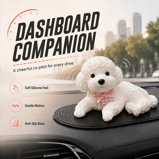 Squeezable Teddy Puppy Dashboard Buddy