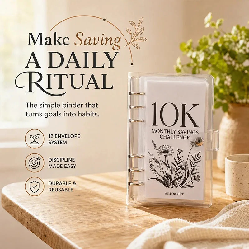 12-Month Cash Savings Challenge Binder