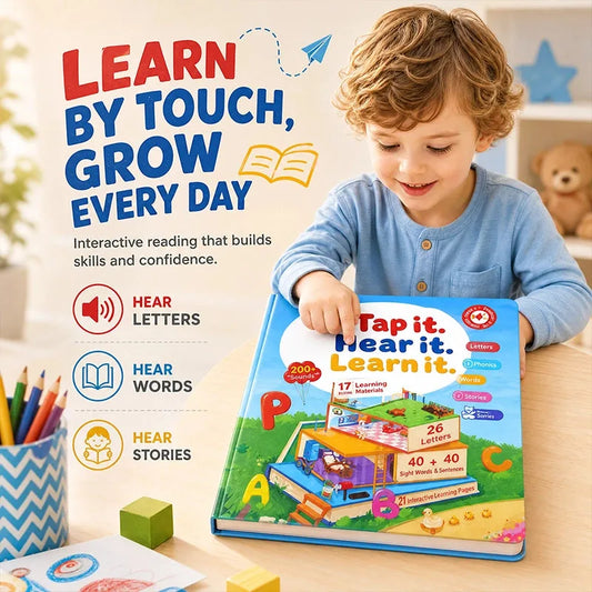 Touch-and-Listen Leveled Reading Book Set for Kids