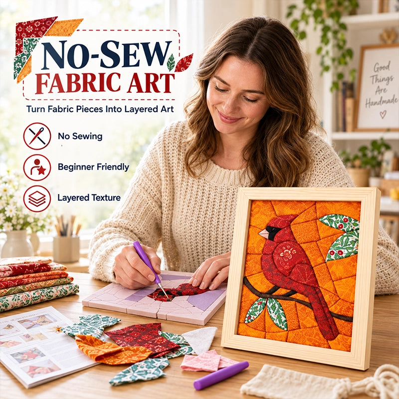 DIY Fabric Art Kit – 14 Designs