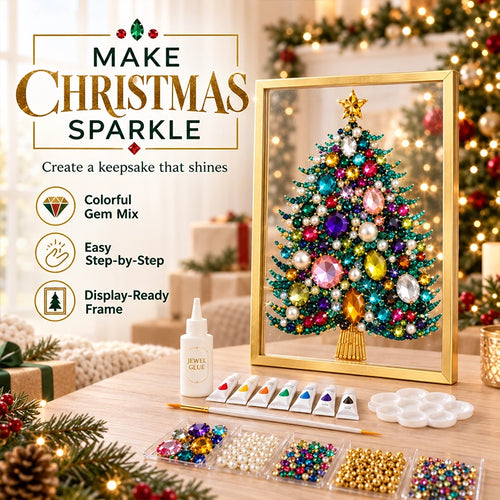 DIY Jeweled Christmas Art Frame Kit – 8 Designs