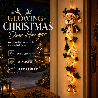 Lighted Christmas Door Hanger – 6 Designs