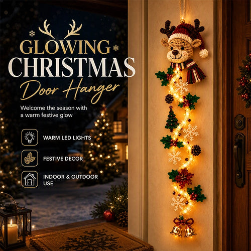 Lighted Christmas Door Hanger – 6 Designs