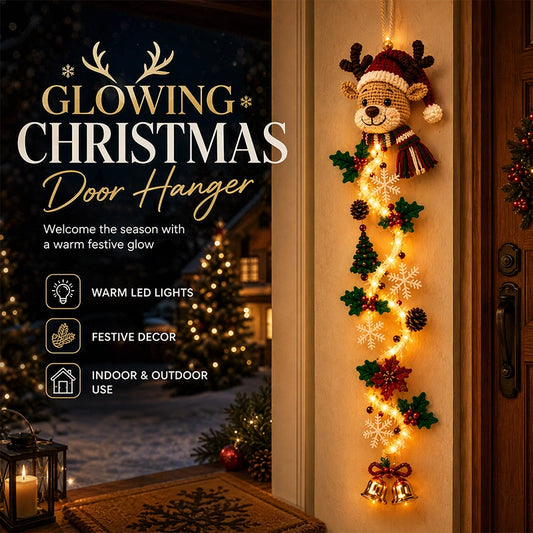 Lighted Christmas Door Hanger – 6 Designs