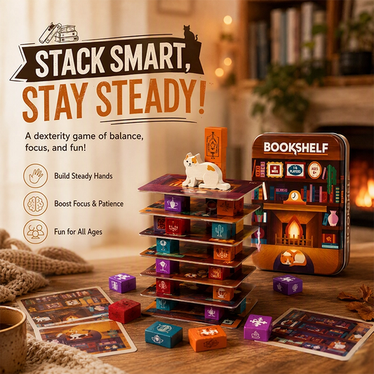 Bookshelf Balance Stacking Game
