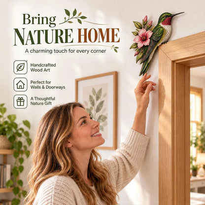 Metal Bird Door Topper for Nature-Inspired Room Décor