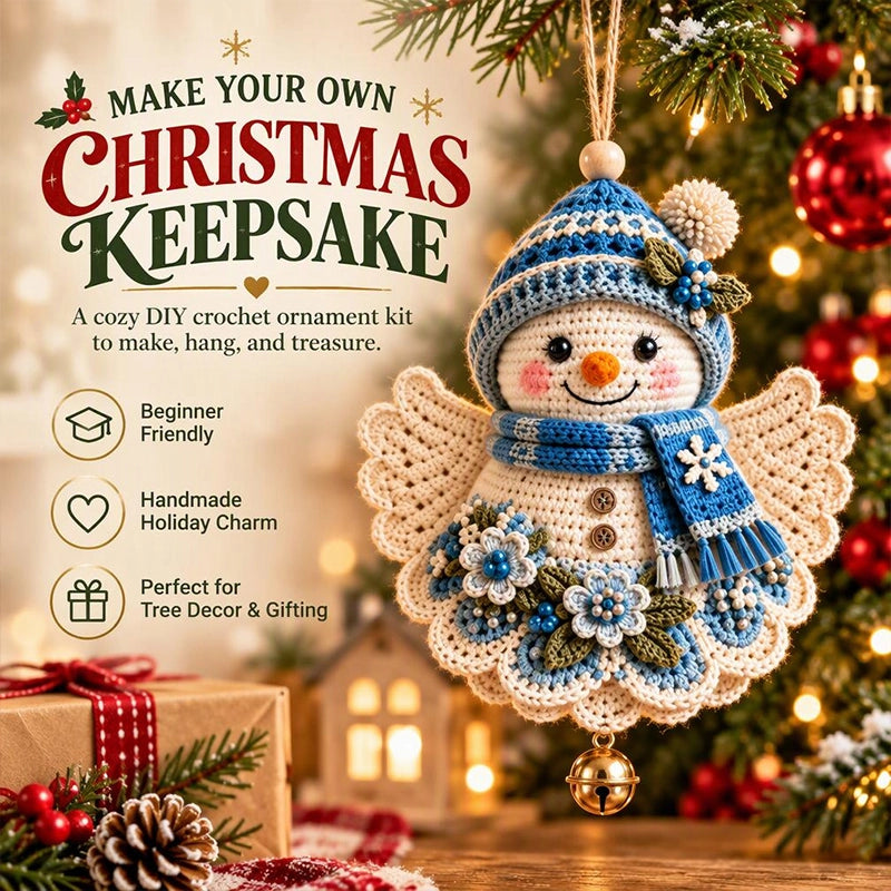 DIY Crochet Christmas Character Ornament Kit