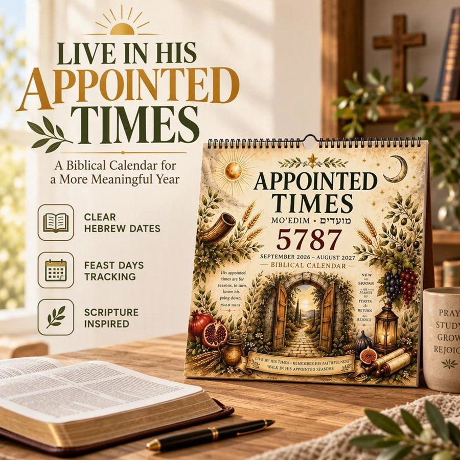 2026–2027 Hebrew Holiday and Shabbat Wall Calendar
