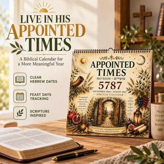 2026–2027 Hebrew Holiday and Shabbat Wall Calendar
