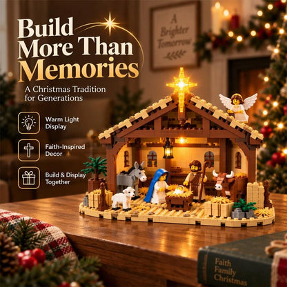 Christmas Nativity Building Block Scene Set