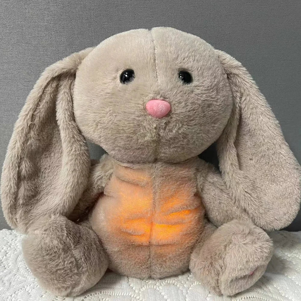 Breathing bunny plush