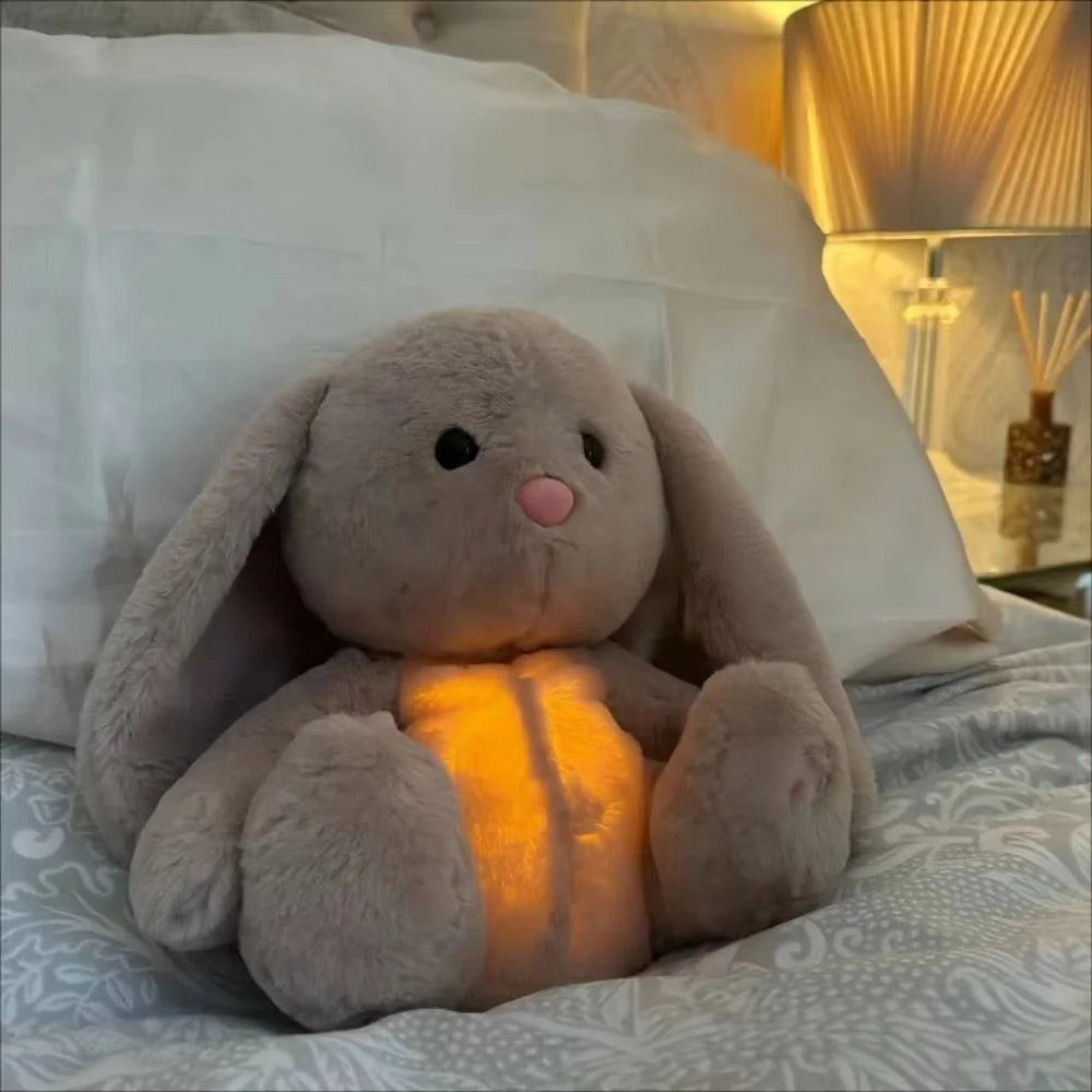 Breathing bunny plush