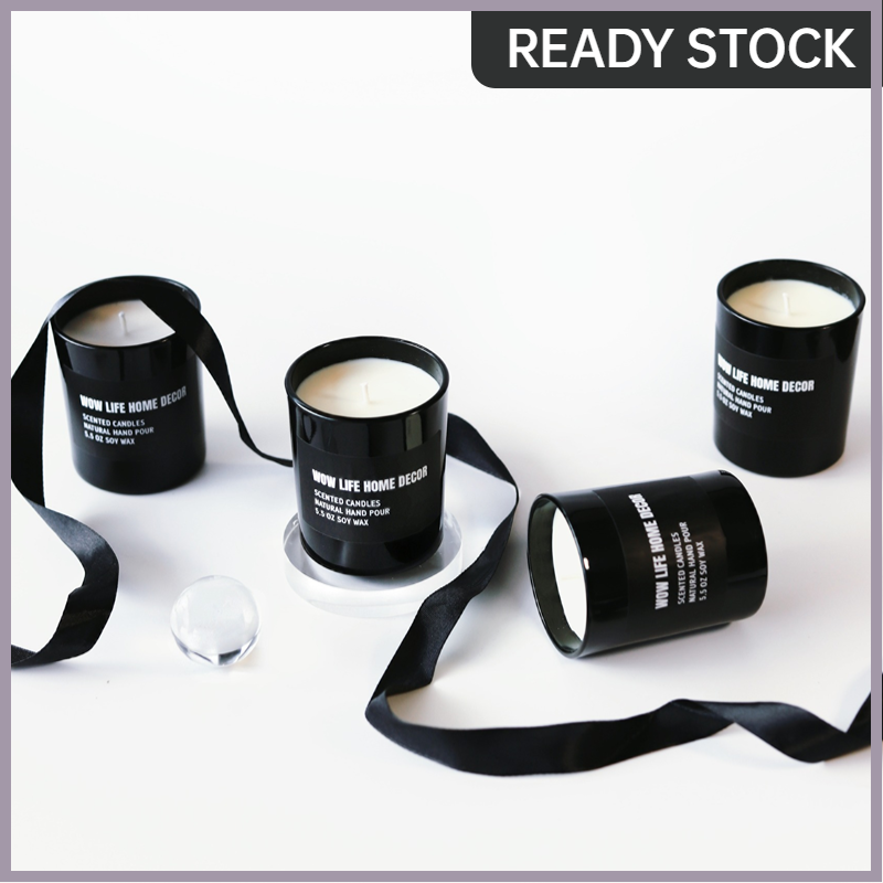 Black +White. Scented Candles Soy wax