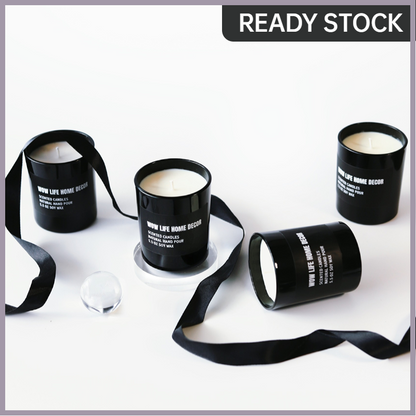 Black +White. Scented Candles Soy wax