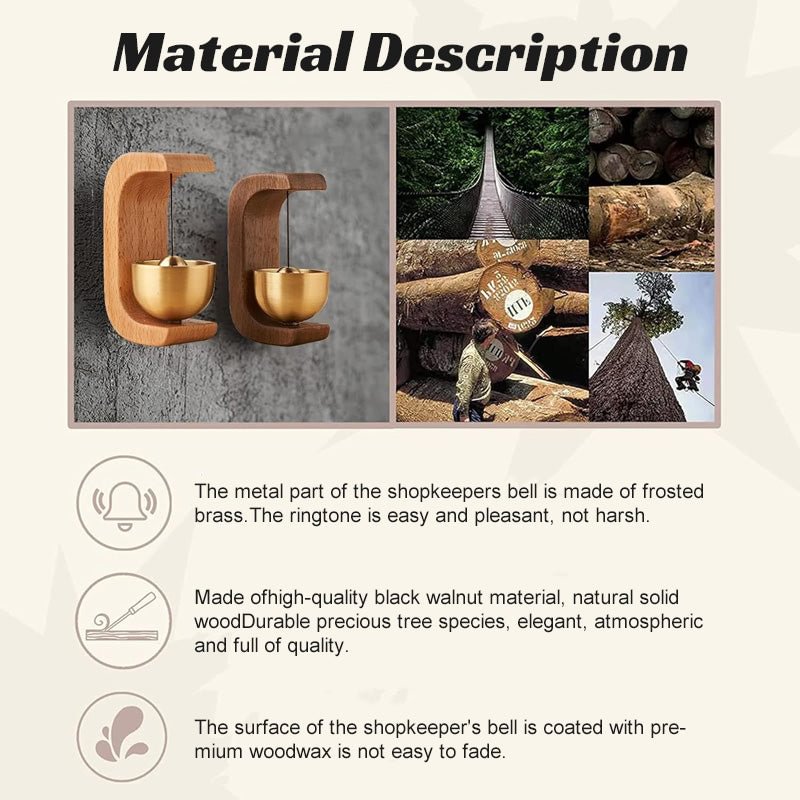 Vexroan – Wood Door Chime with Magnetic Base-2PCS
