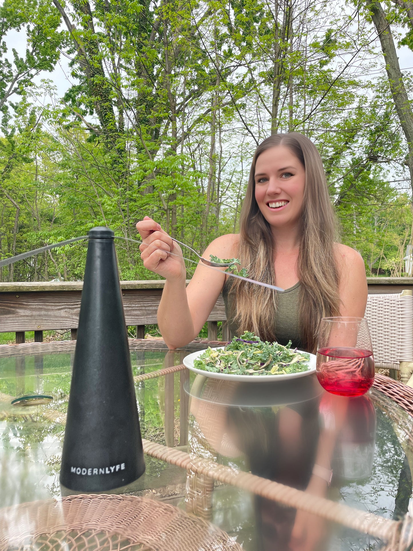 Portable Fly Fan for Outdoor Dining